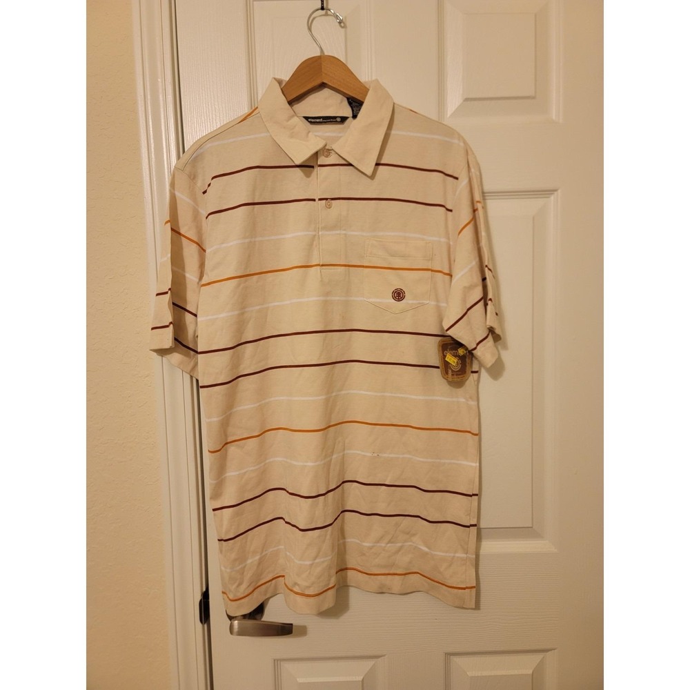 Element Vintage Skateboard Polo Shirt Color Brown Size XL
